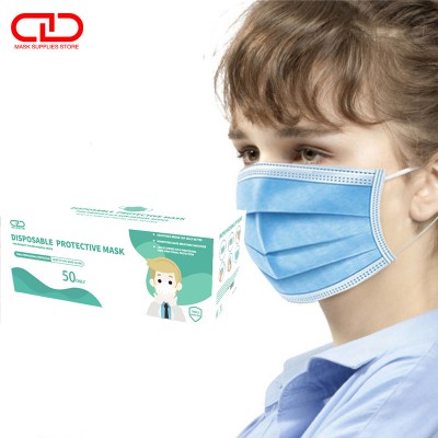 Disposable 3ply Melt Blown Fabric Protective Tie on Respirator